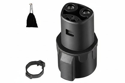 J1772 to NACS EV Charging Adapter 80A 240V Level 1/2 IP65 Locking – main product view