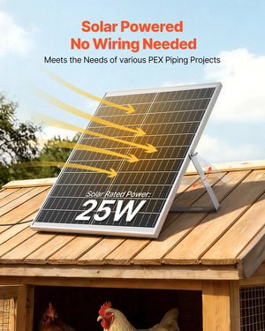 Solar Powered Exhaust Fan for Greenhouse & Chicken Coop – main product view