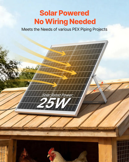 Solar Powered Exhaust Fan for Greenhouse & Chicken Coop – main product view