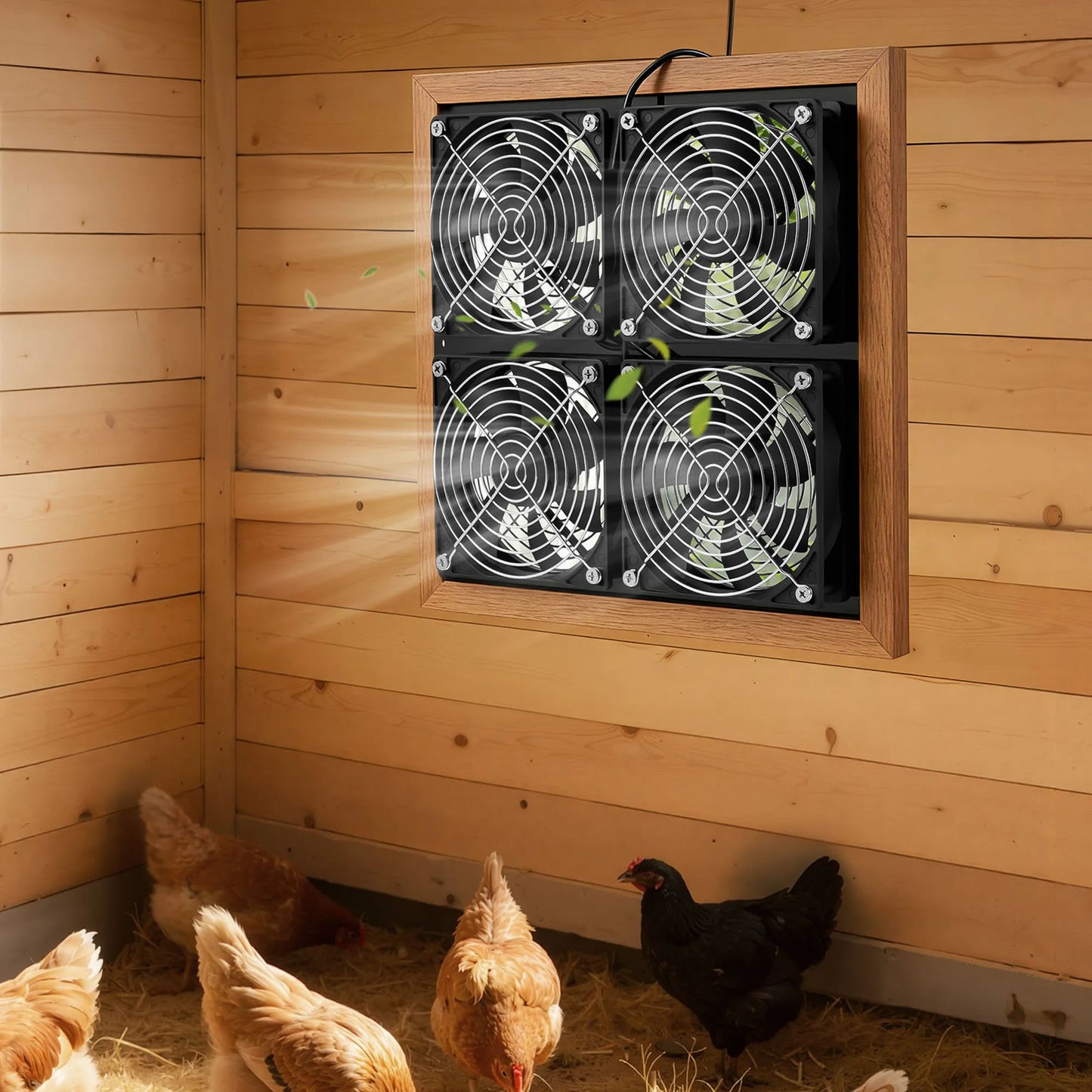 Solar Powered Exhaust Fan for Greenhouse & Chicken Coop – additional product view 8