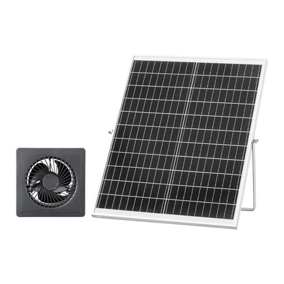 25W Solar Panel Exhaust Fan, 220 CFM 2030 RPM, IP65, for Chicken Coop, Greenhouse & Shed