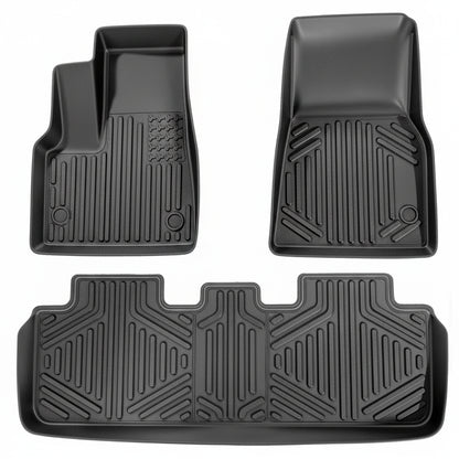 Tesla Model Y Floor Mats 2021-2024 | 3-Piece All-Weather TPE Liner Set – additional product view 9