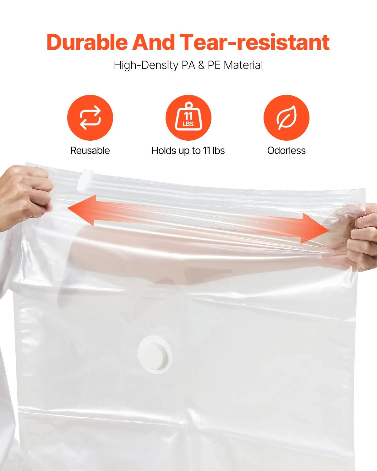 Vacuum Storage Bags with Electric Pump, 15 Pack in 5 Sizes, for Bedding & Clothes
