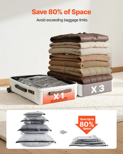 26-Pack Vacuum Storage Bags with Electric Pump for Clothes & Travel – feature detail view